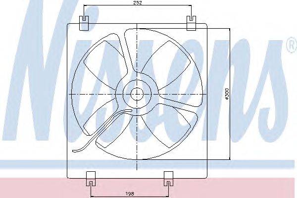 Вентилятор, охлаждение двигателя NISSENS 85071
