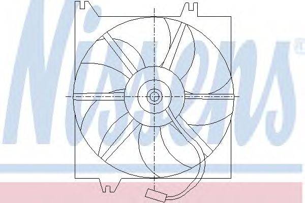 Вентилятор, охлаждение двигателя NISSENS 85085