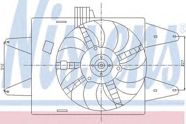 Вентилятор, охлаждение двигателя NISSENS 85133