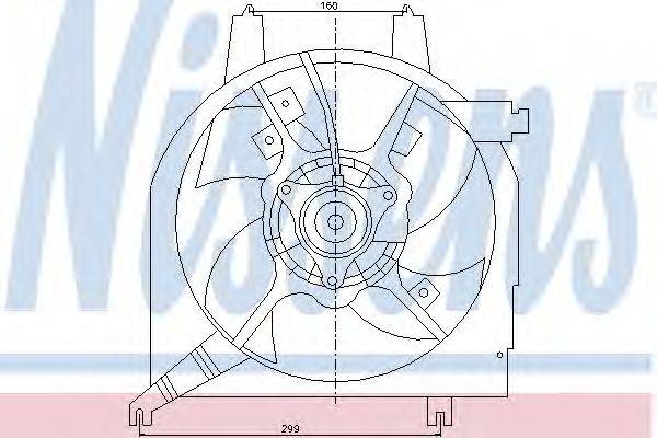 Вентилятор, охлаждение двигателя NISSENS 85218