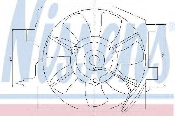 Вентилятор, охлаждение двигателя NISSENS 85225