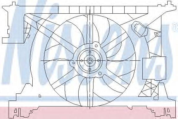 Вентилятор, охлаждение двигателя NISSENS 85260