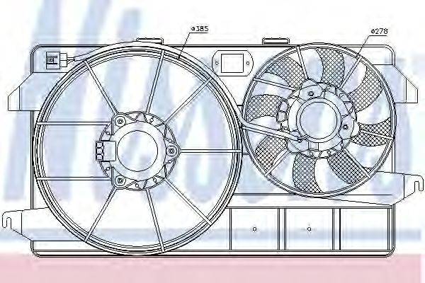 Вентилятор, охлаждение двигателя VAN WEZEL 70228400