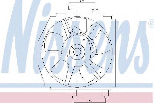 Вентилятор, охлаждение двигателя NISSENS 85274