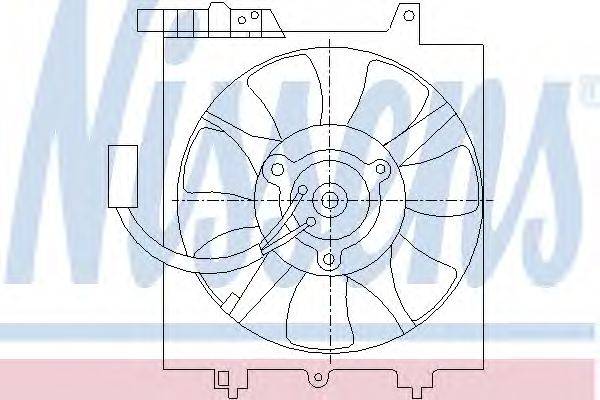 Вентилятор, конденсатор кондиционера NISSENS 85284