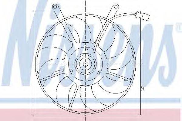 Вентилятор, охлаждение двигателя NISSENS 85343