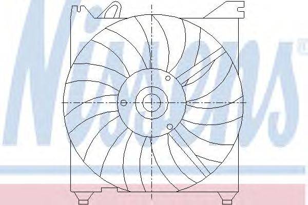 Вентилятор, охлаждение двигателя NISSENS 85374