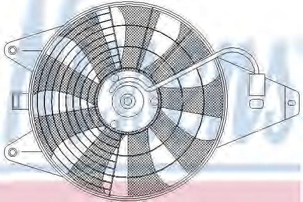 Вентилятор, конденсатор кондиционера NISSENS 85375