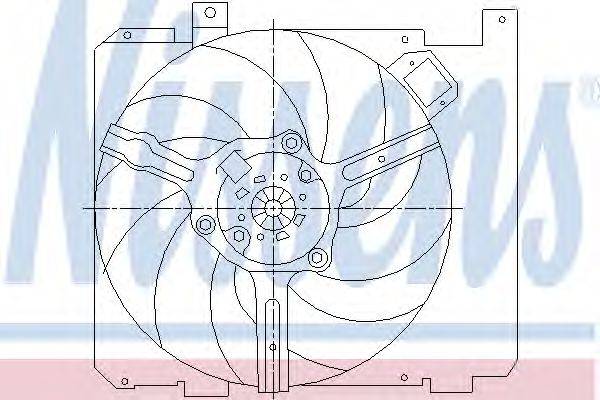 Вентилятор, охлаждение двигателя NISSENS 85378
