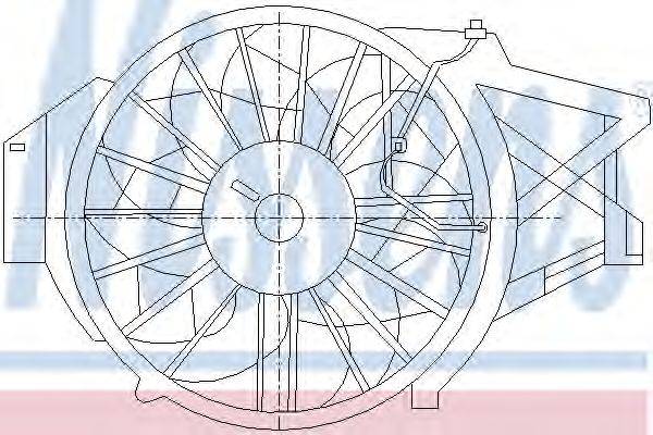 Вентилятор, охлаждение двигателя NISSENS 85396