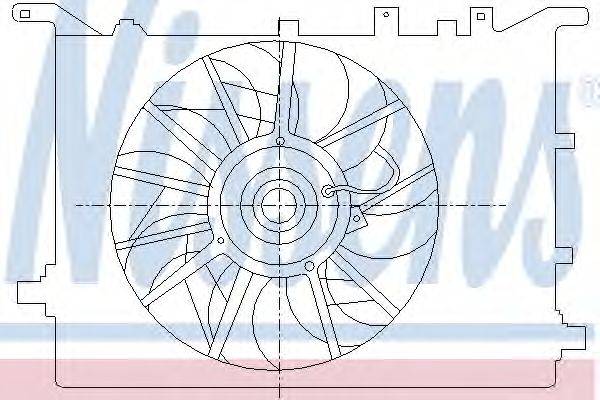 Вентилятор, охлаждение двигателя NISSENS 85406