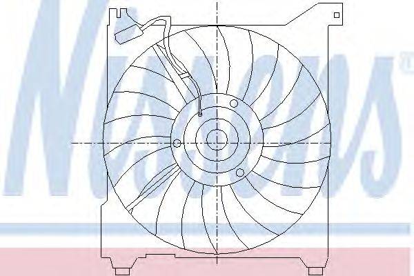 Вентилятор, охлаждение двигателя NISSENS 85411
