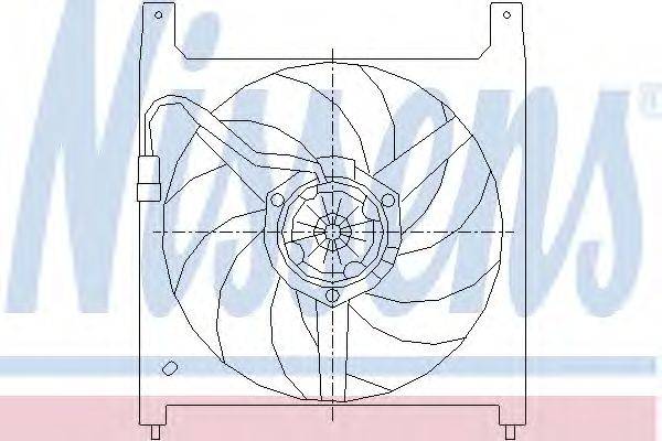 Вентилятор, охлаждение двигателя NISSENS 85424
