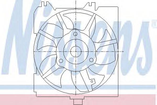Вентилятор, охлаждение двигателя NISSENS 85455