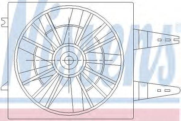 Вентилятор, охлаждение двигателя NISSENS 85460