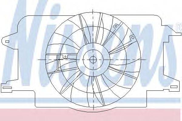 Вентилятор, охлаждение двигателя NISSENS 85466