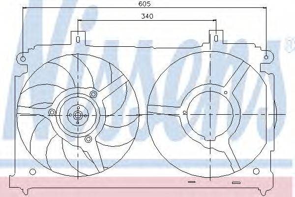 Вентилятор, охлаждение двигателя NISSENS 85478