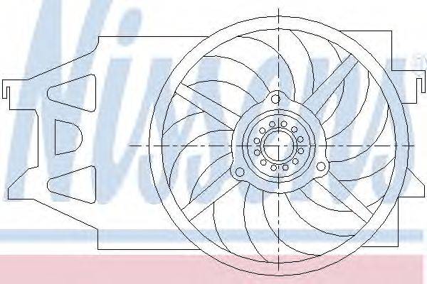Вентилятор, охлаждение двигателя NISSENS 85488