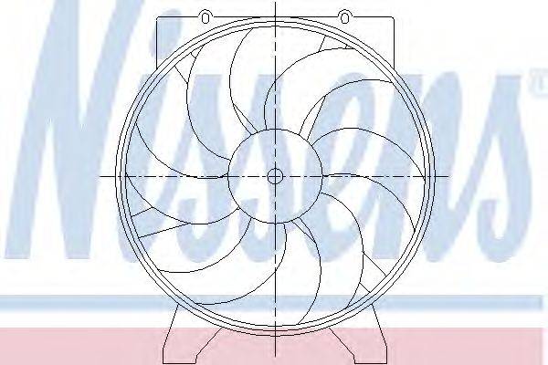 Вентилятор, охлаждение двигателя NISSENS 85500