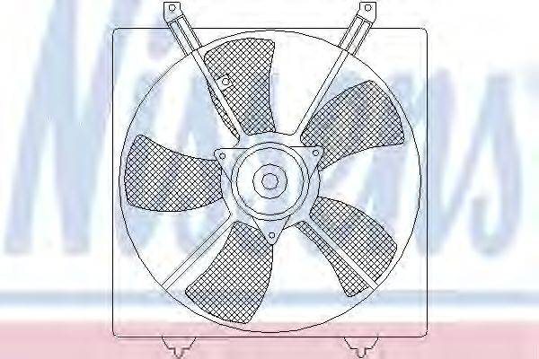 Вентилятор, охлаждение двигателя NISSENS 85527