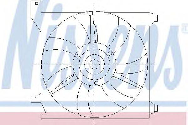 Вентилятор, охлаждение двигателя NISSENS 85589