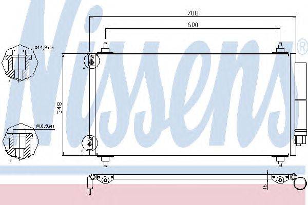 Конденсатор, кондиционер NISSENS 940146