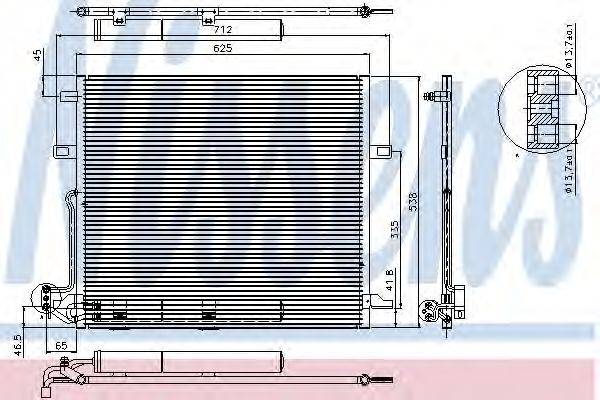 Конденсатор, кондиционер NISSENS 94897