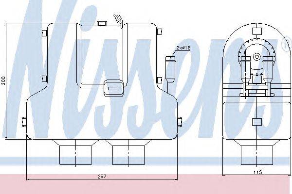 Теплообменник, отопление салона NISSENS 71905