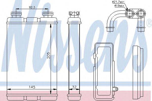 Теплообменник, отопление салона NISSENS 70520