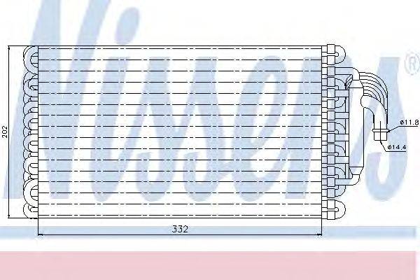 Испаритель, кондиционер NISSENS 92002