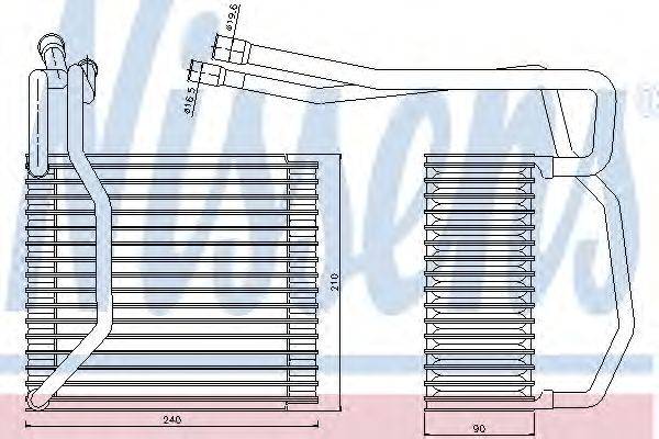 Испаритель, кондиционер NISSENS 92194