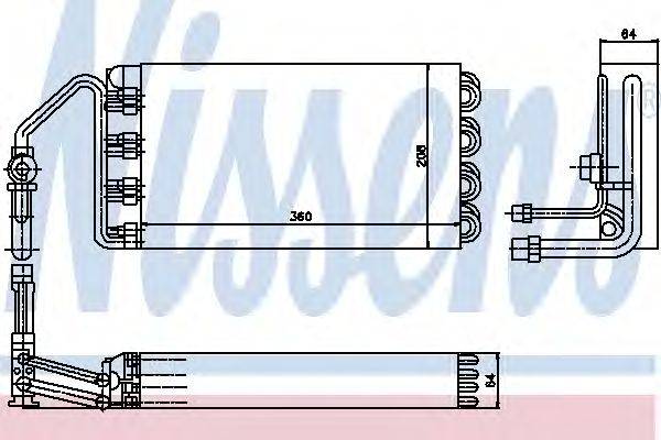 Испаритель, кондиционер NISSENS 92241