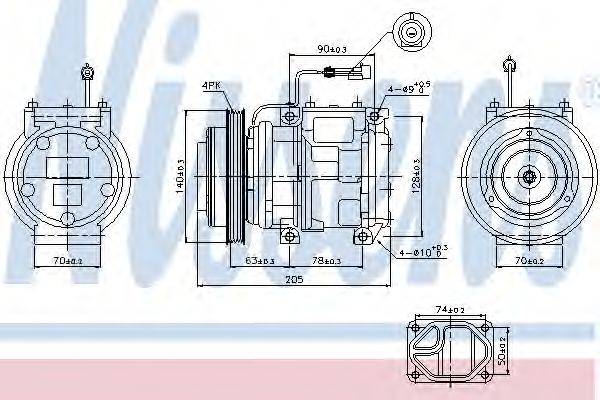 Компрессор, кондиционер NISSENS 89119