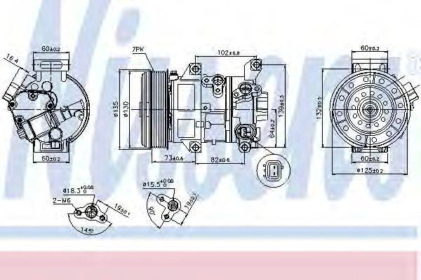 Компрессор, кондиционер NISSENS 89337