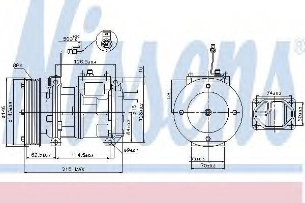 Компрессор, кондиционер NISSENS 89361