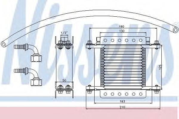 NISSENS (НОМЕР: 90634) масляный радиатор, двигательное масло
