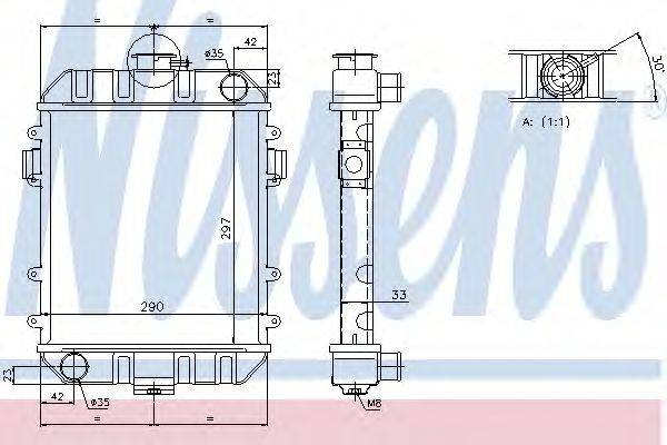 Радиатор, охлаждение двигателя ARD 310737