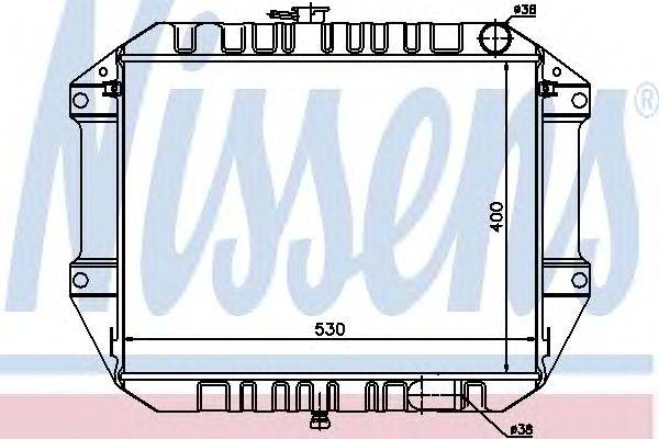 Радиатор, охлаждение двигателя NISSENS 61761