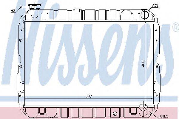 Радиатор, охлаждение двигателя NISSENS 64652