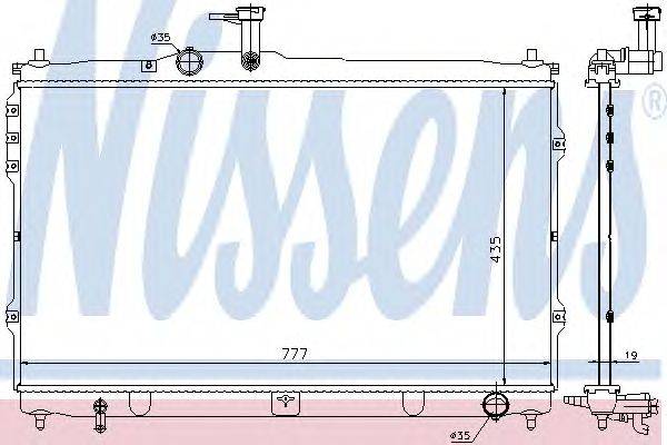 Радиатор, охлаждение двигателя NISSENS 67095