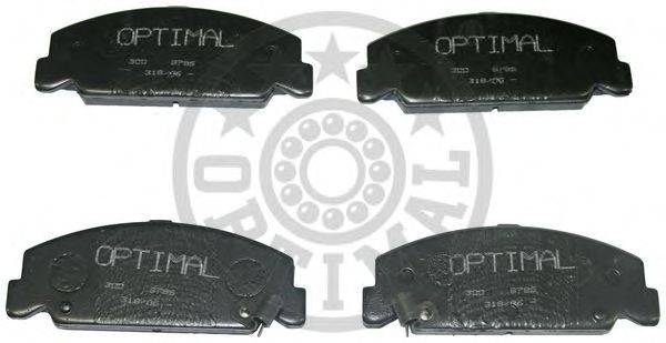Комплект тормозных колодок, дисковый тормоз OPTIMAL 9786