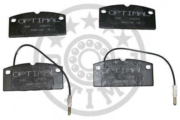Комплект тормозных колодок, дисковый тормоз OPTIMAL 12073