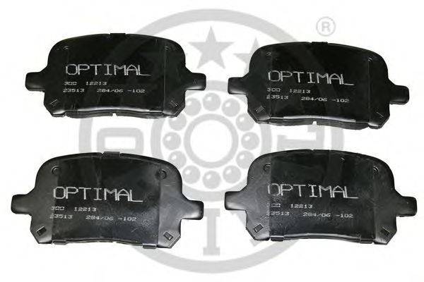 Комплект тормозных колодок, дисковый тормоз OPTIMAL 12213