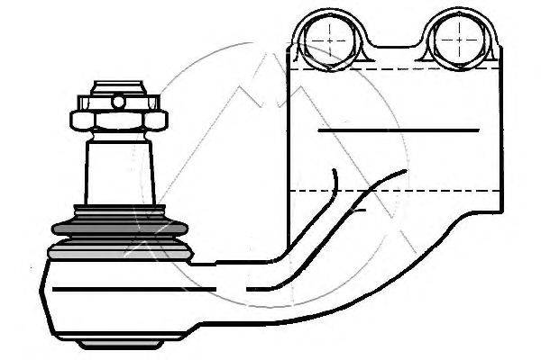 Наконечник поперечной рулевой тяги SIDEM 14832