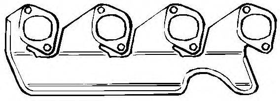 Прокладка, выпускной коллектор ELRING 343.847