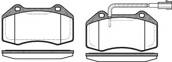 Комплект тормозных колодок, дисковый тормоз ROADHOUSE 21113.12