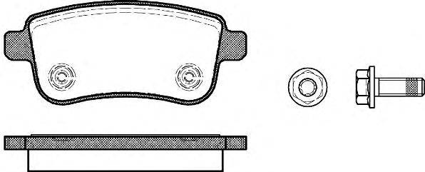 Комплект тормозных колодок, дисковый тормоз ROADHOUSE 2138700