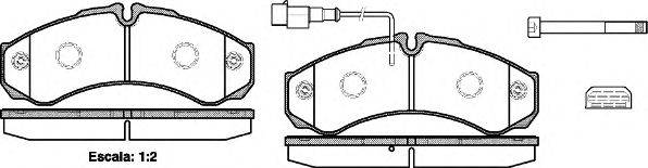 Комплект тормозных колодок, дисковый тормоз REMSA 0651.32