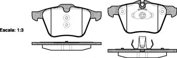 Комплект тормозных колодок, дисковый тормоз REMSA 1217.00