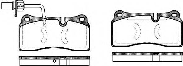 Комплект тормозных колодок, дисковый тормоз REMSA 098311